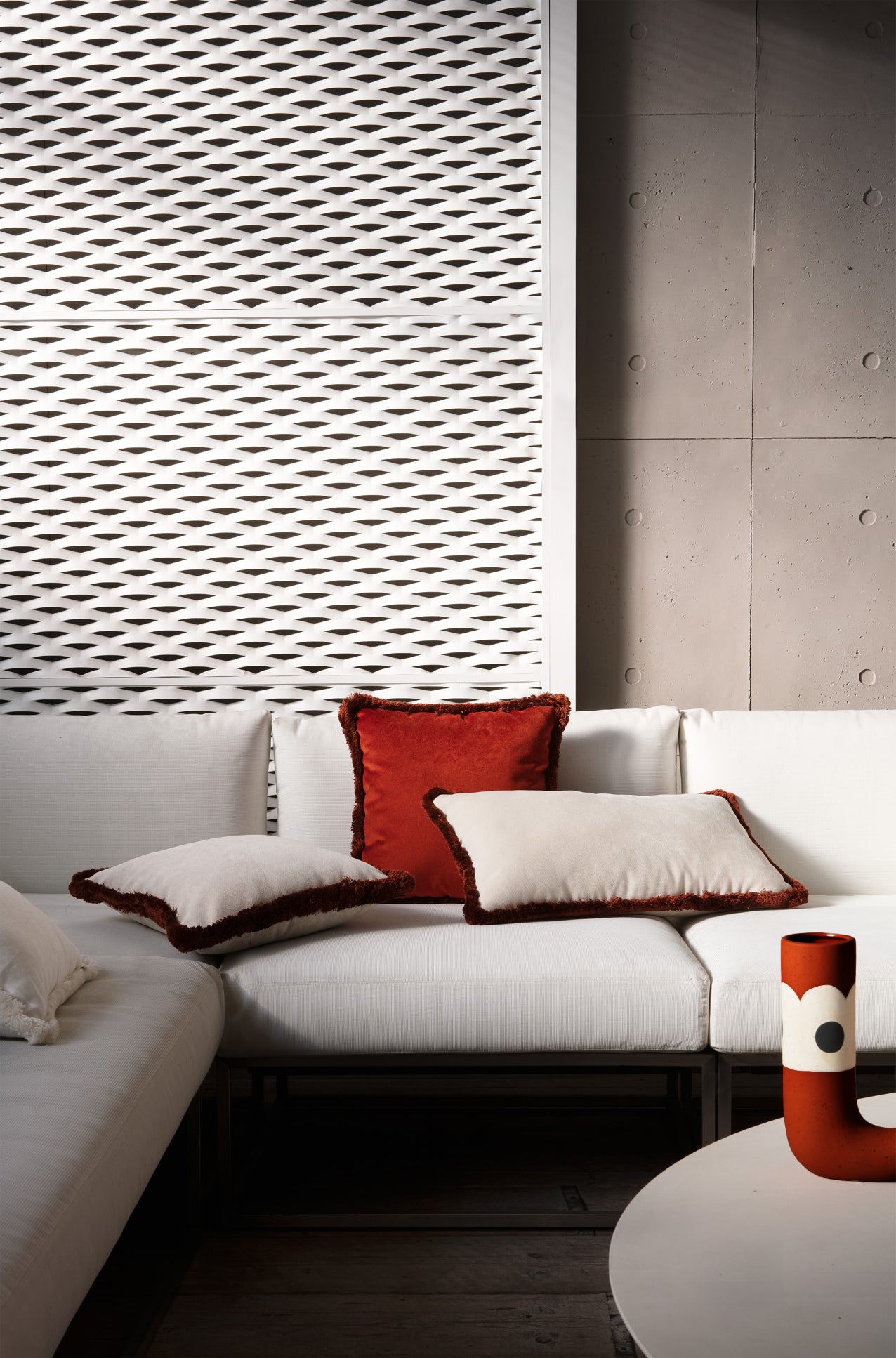 BED PILLOW | Velvet Cushion BRICK