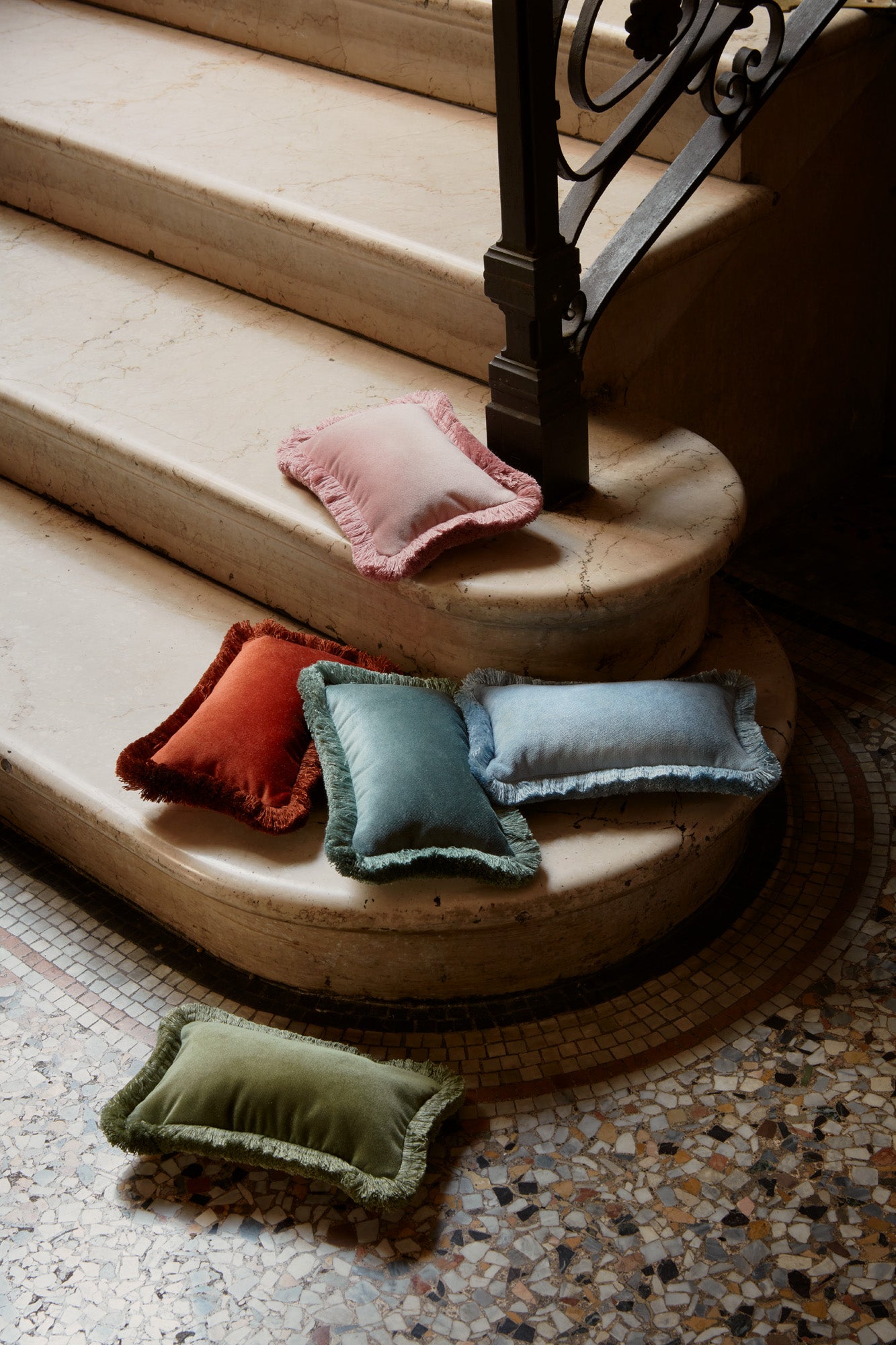 MICRO PILLOW | Velvet Cushion Green