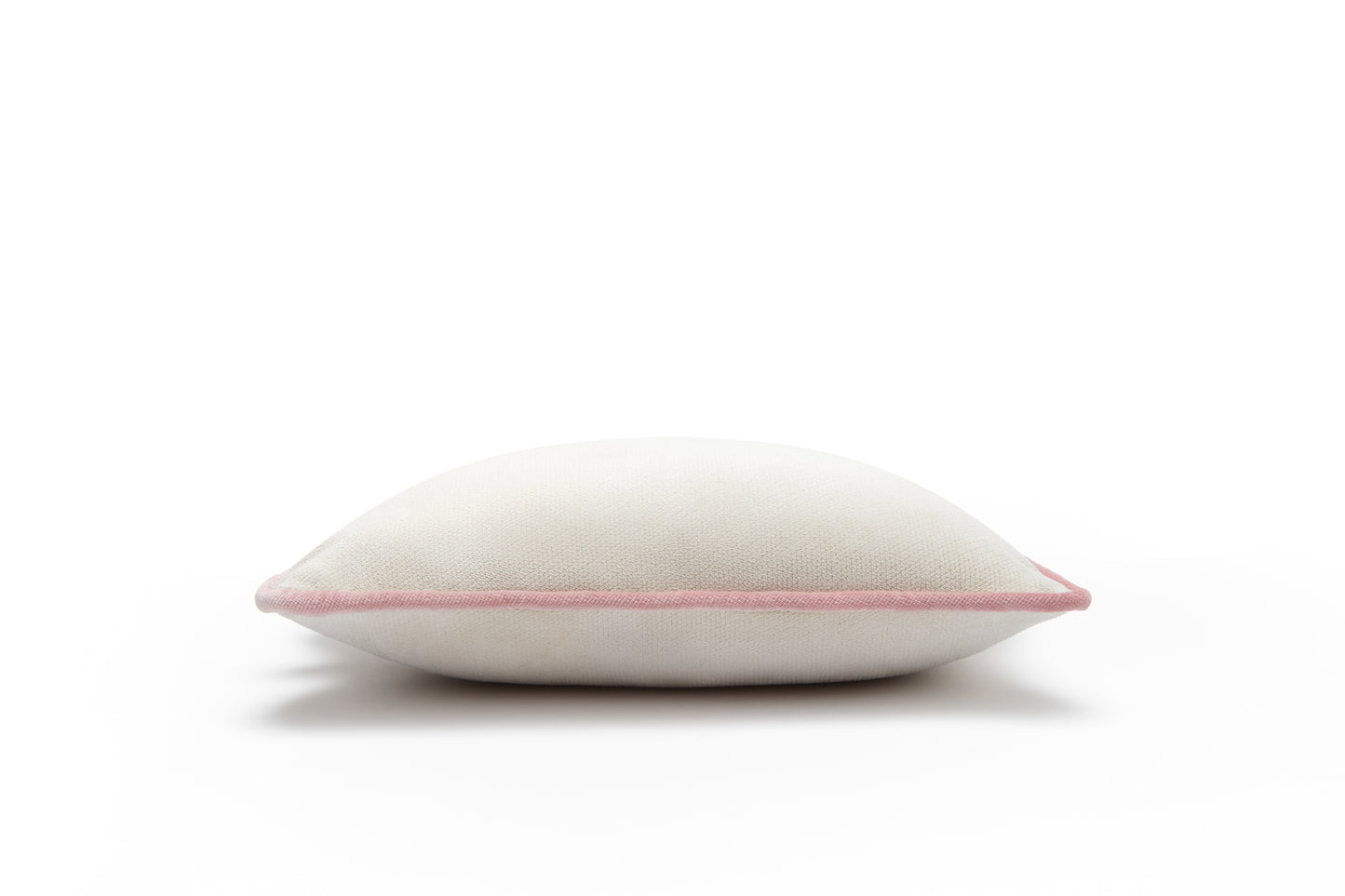 MICRO PILLOW | Velvet Cushion White&Pink Frame