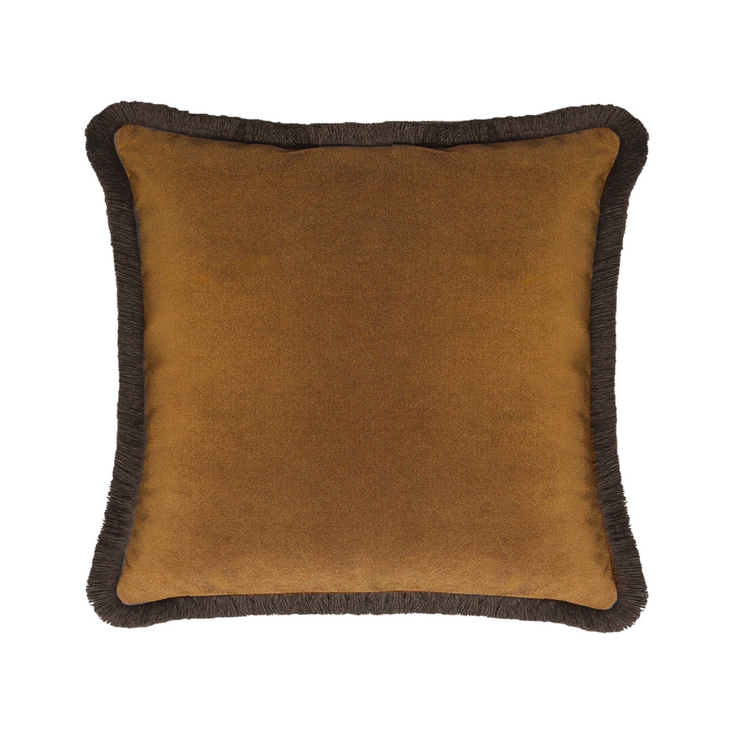 HAPPY PILLOW | Velvet Cushion RUST & CHOCOLATE