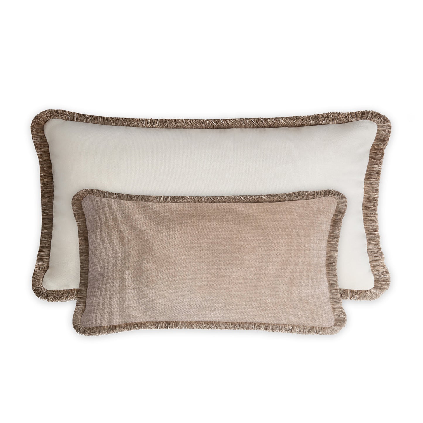 BED PILLOW | Velvet Cushion BEIGE SAHARA
