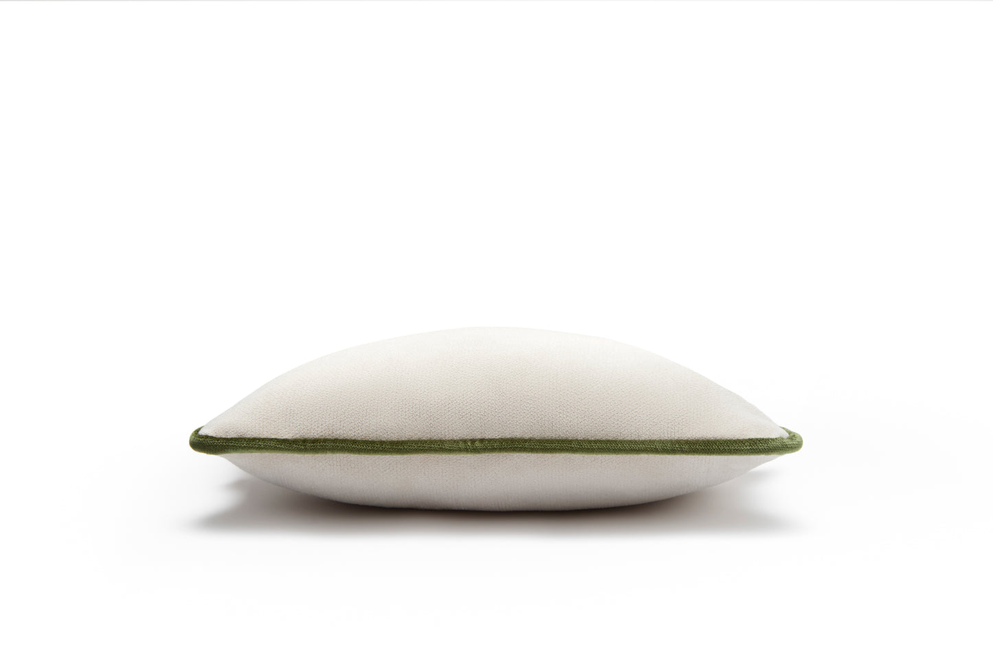 MICRO PILLOW | Velvet Cushion White&Green Frame