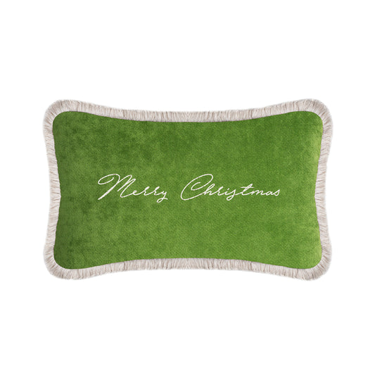 XMAS PILLOW | Velvet Cushion Green