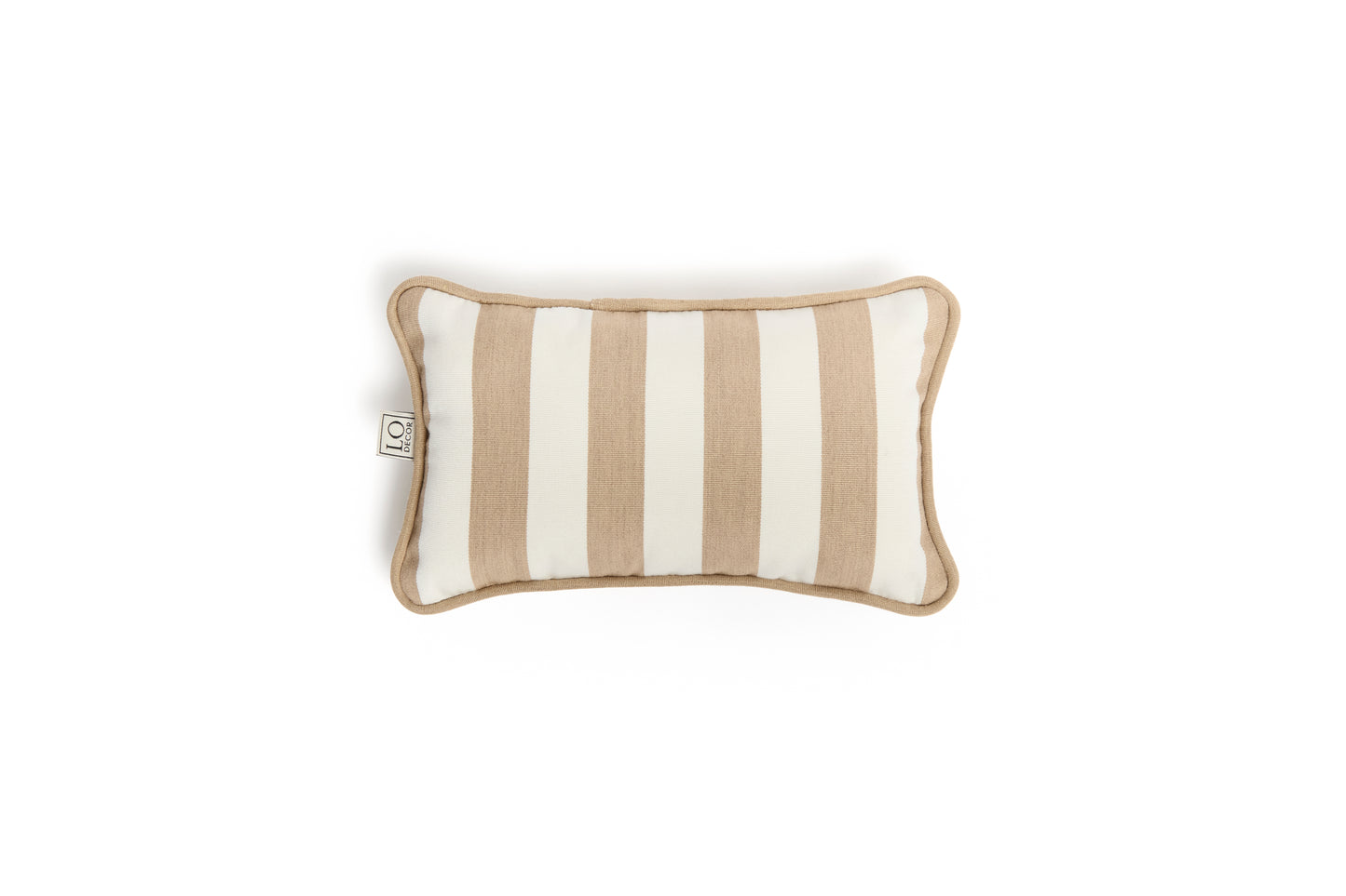 MICRO PILLOW | Outdoor Beige Stripes