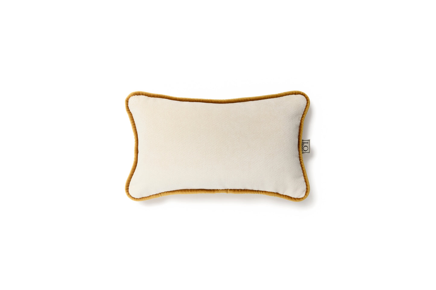 MICRO PILLOW | Velvet Cushion White&Mustard Frame