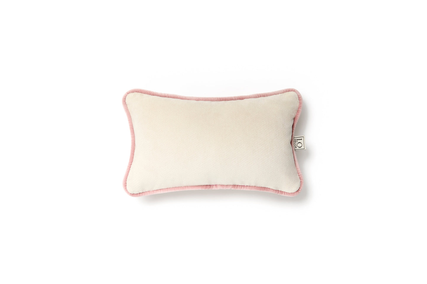 MICRO PILLOW | Velvet Cushion White&Pink Frame