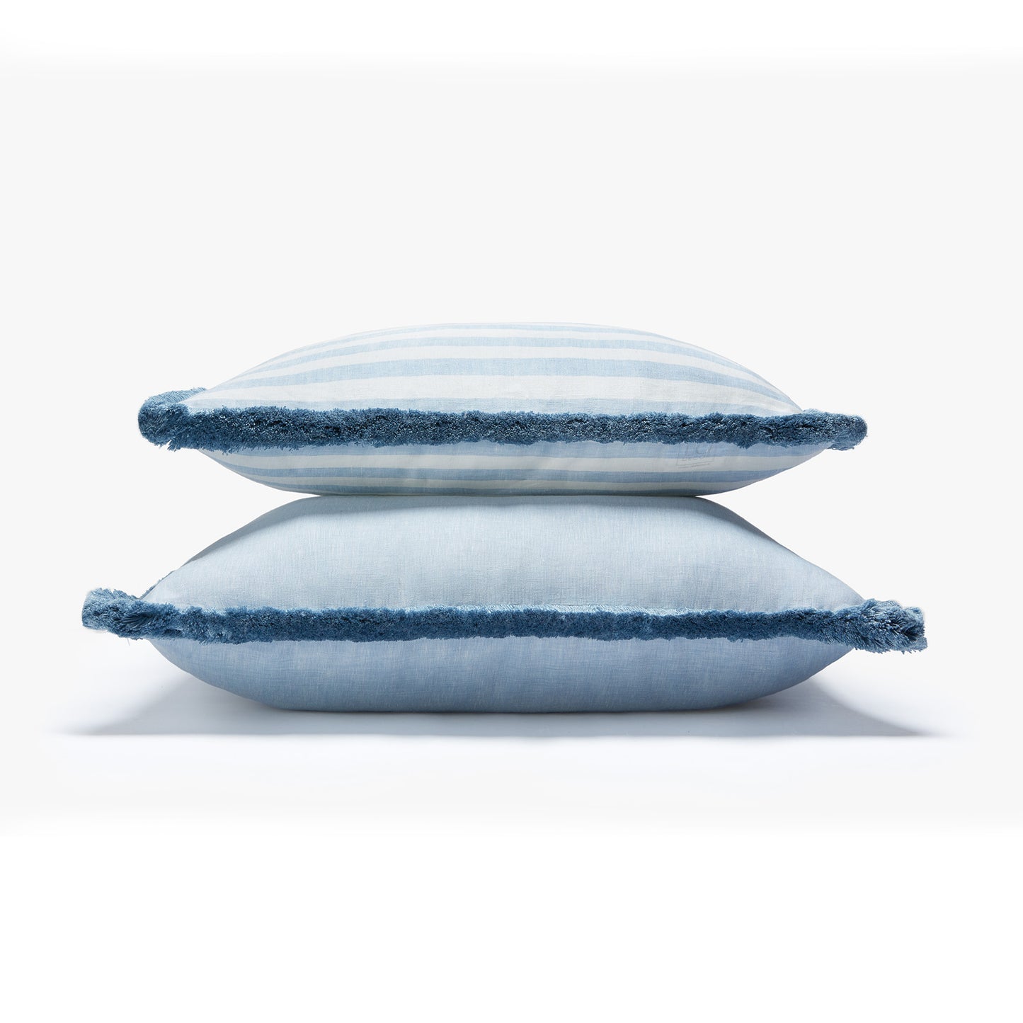 LINO | Striped White & Light blue