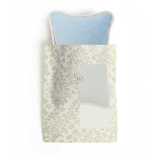 MICRO PILLOW | Velvet Cushion Celeste Frame