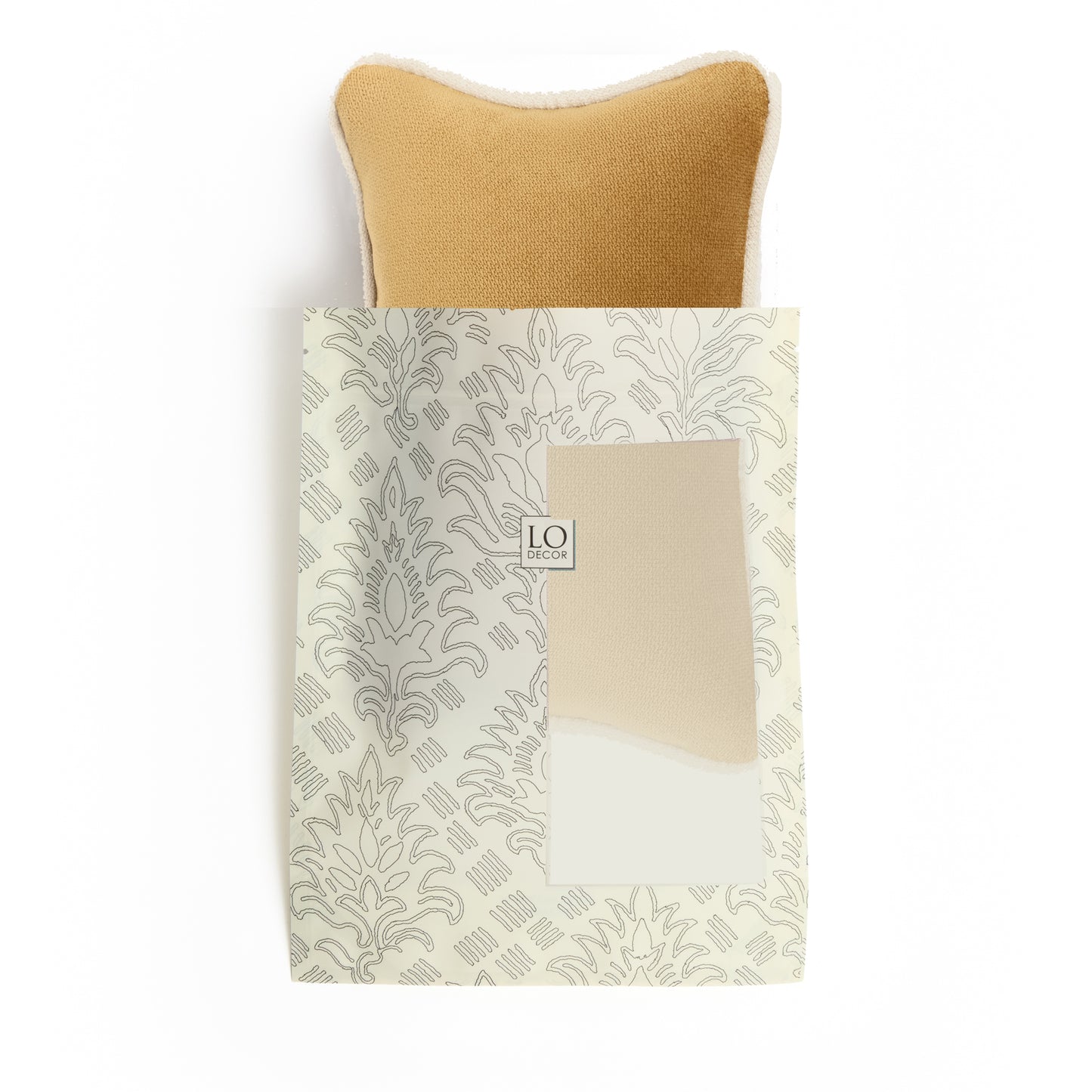 MICRO PILLOW | Velvet Cushion Gold Frame