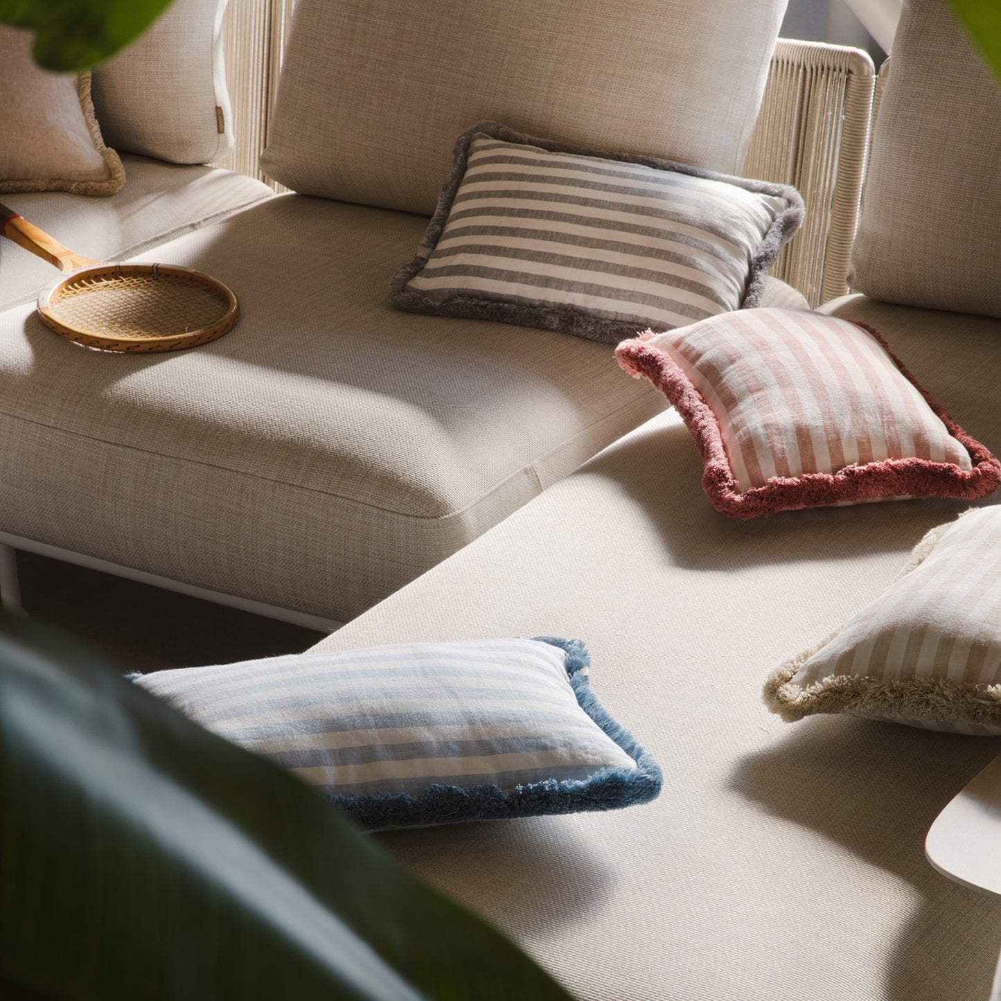 LINO | Striped White & Pink