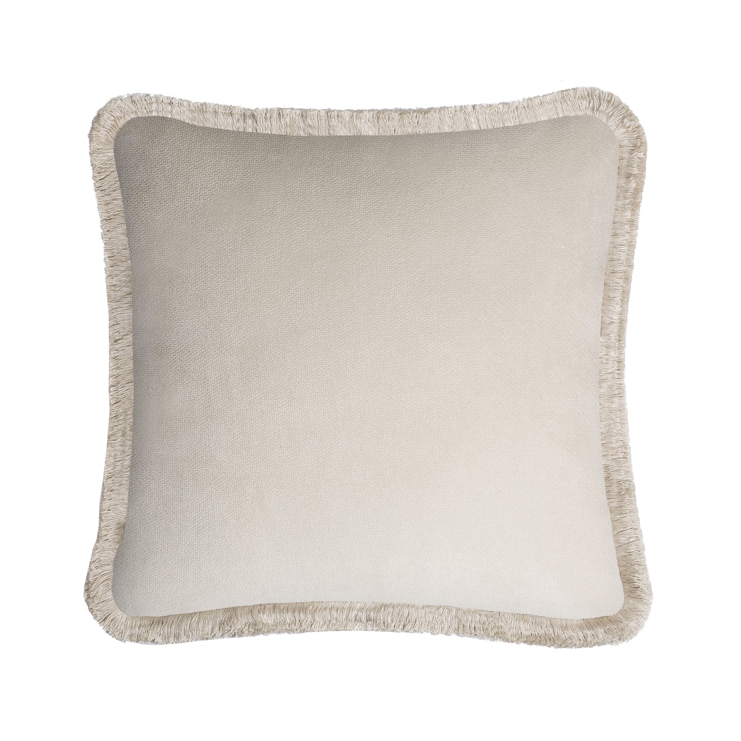 HAPPY PILLOW | Velvet Cushion DIRTY WHITE & DIRTY WHITE