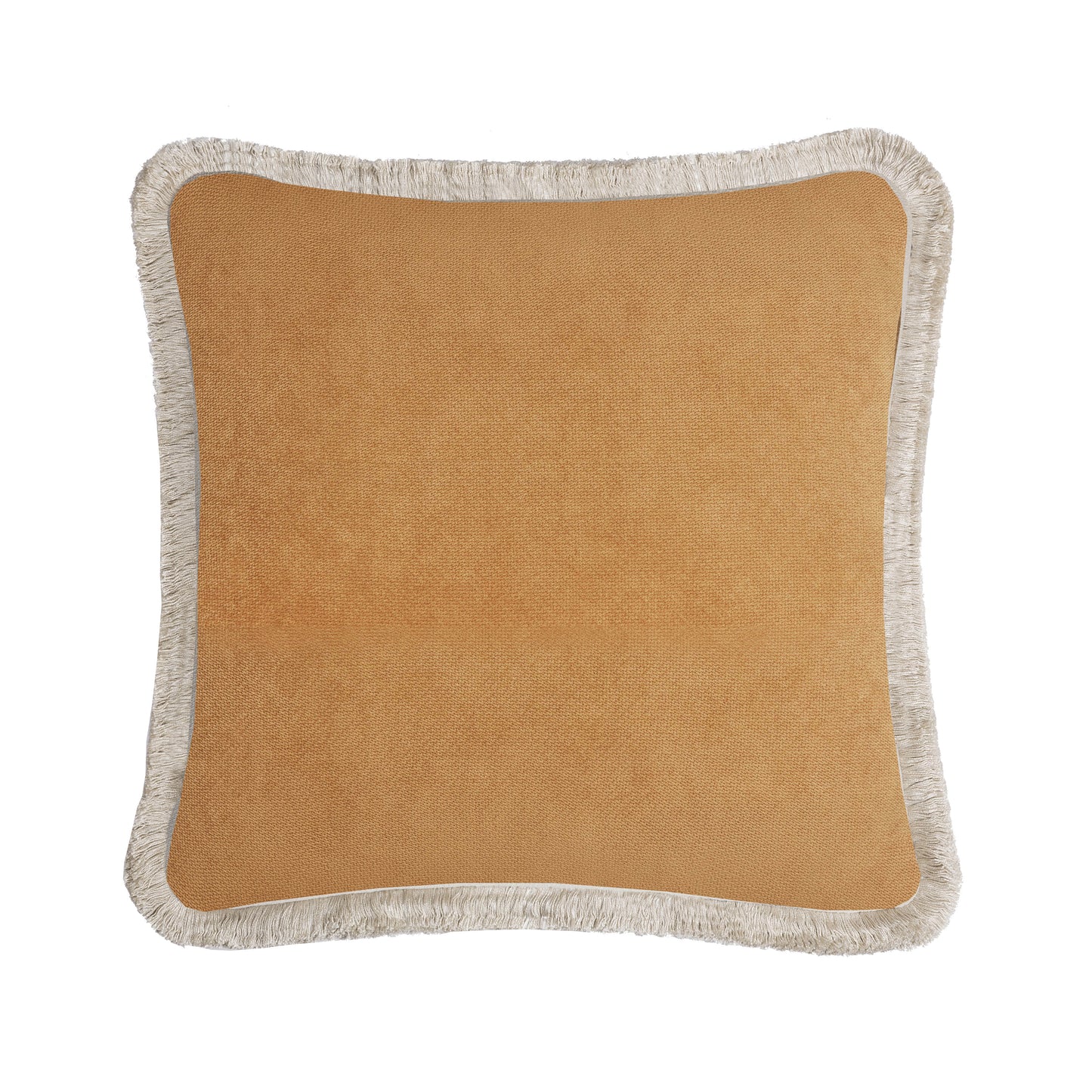 HAPPY PILLOW | Velvet Cushion CAMEL & CAMEL