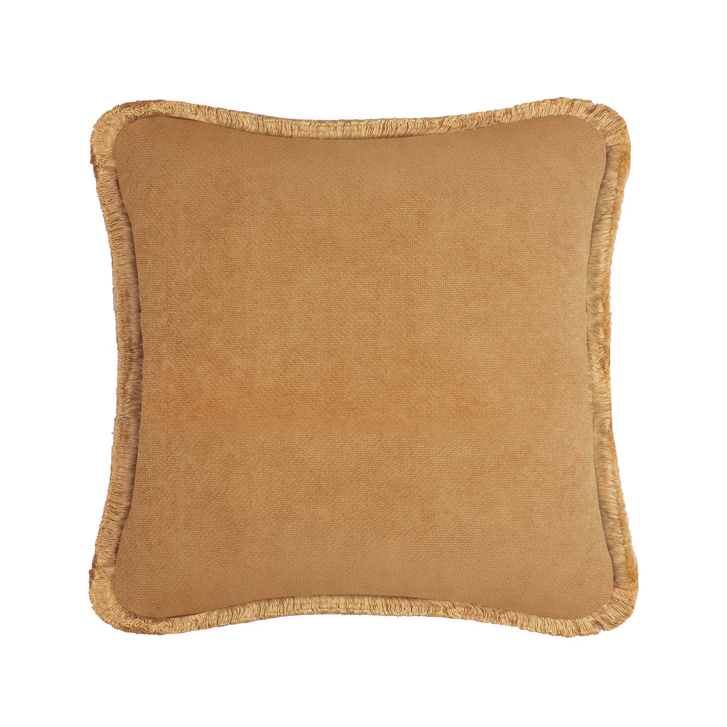 HAPPY PILLOW | Velvet Cushion CAMEL & CAMEL