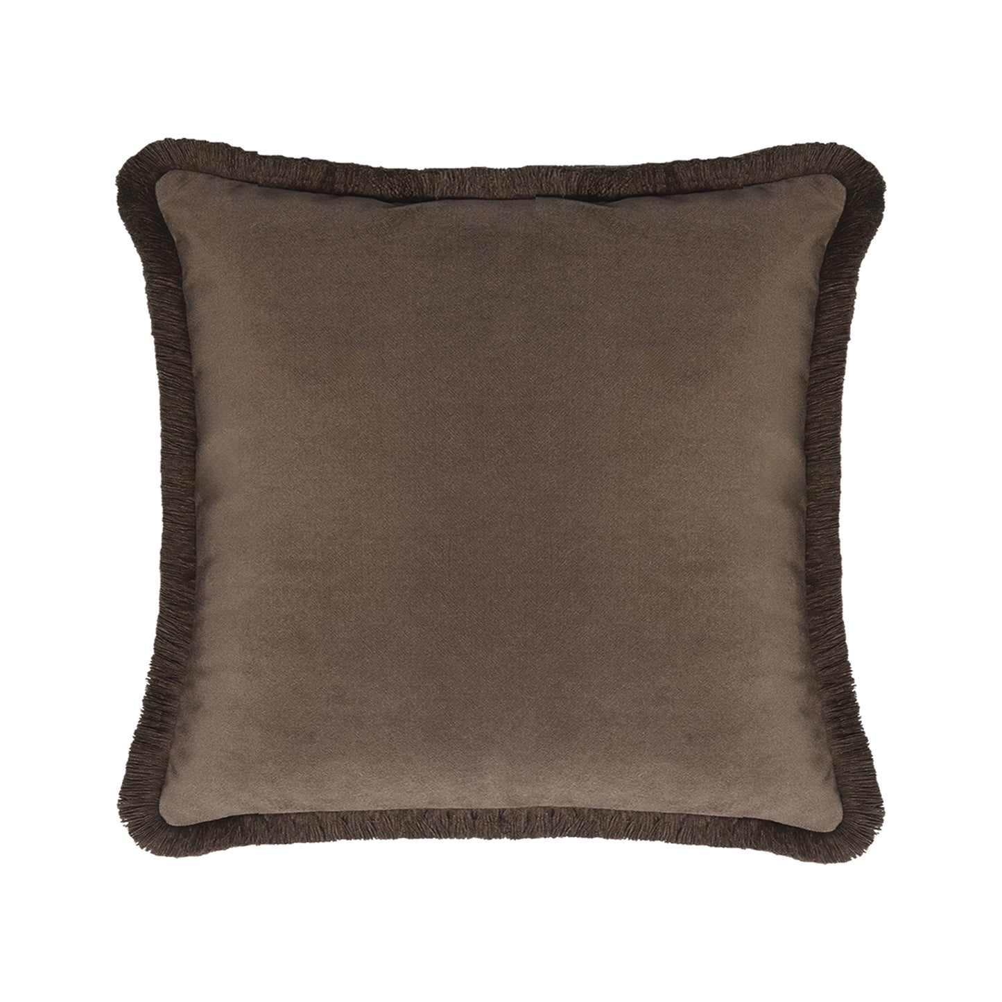 HAPPY PILLOW | Velvet Cushion CHOCOLATE & CHOCOLATE