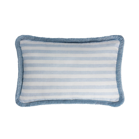 LINO | Striped White & Light blue