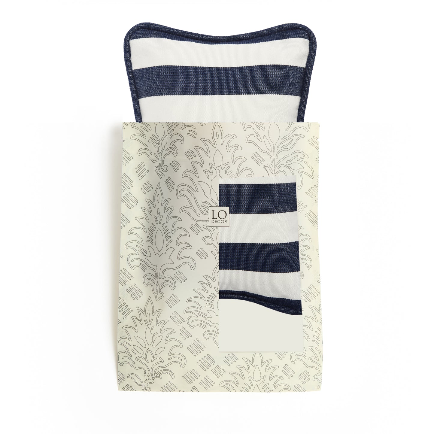 MICRO PILLOW | Outdoor Blue Stripes