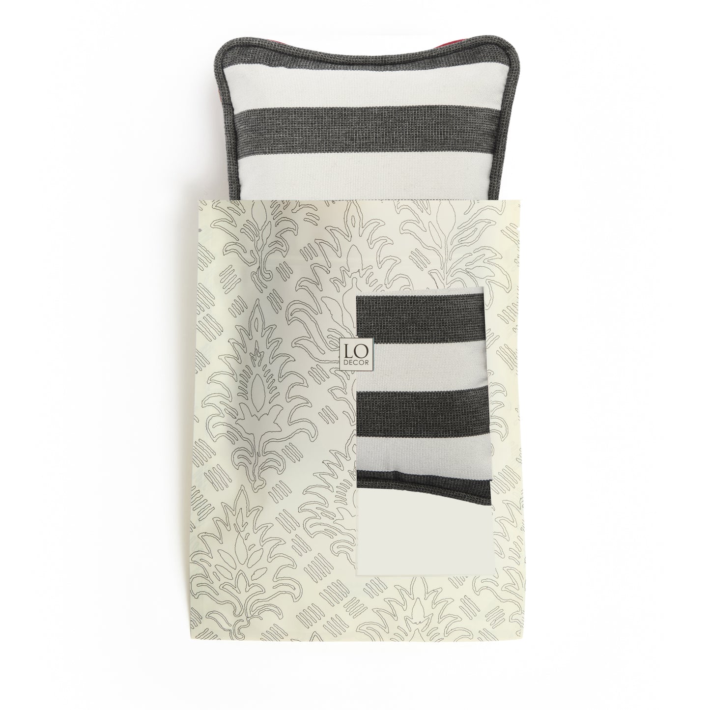 MICRO PILLOW | Outdoor Carbon Stripes