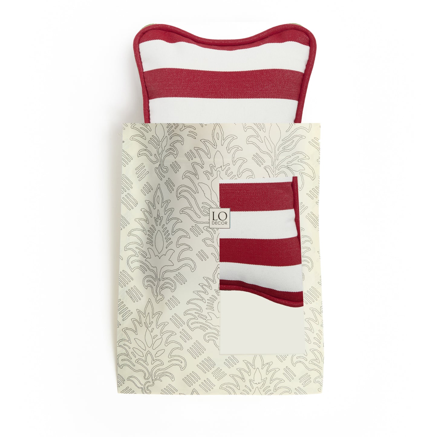 MICRO PILLOW | Outdoor Red Stripes