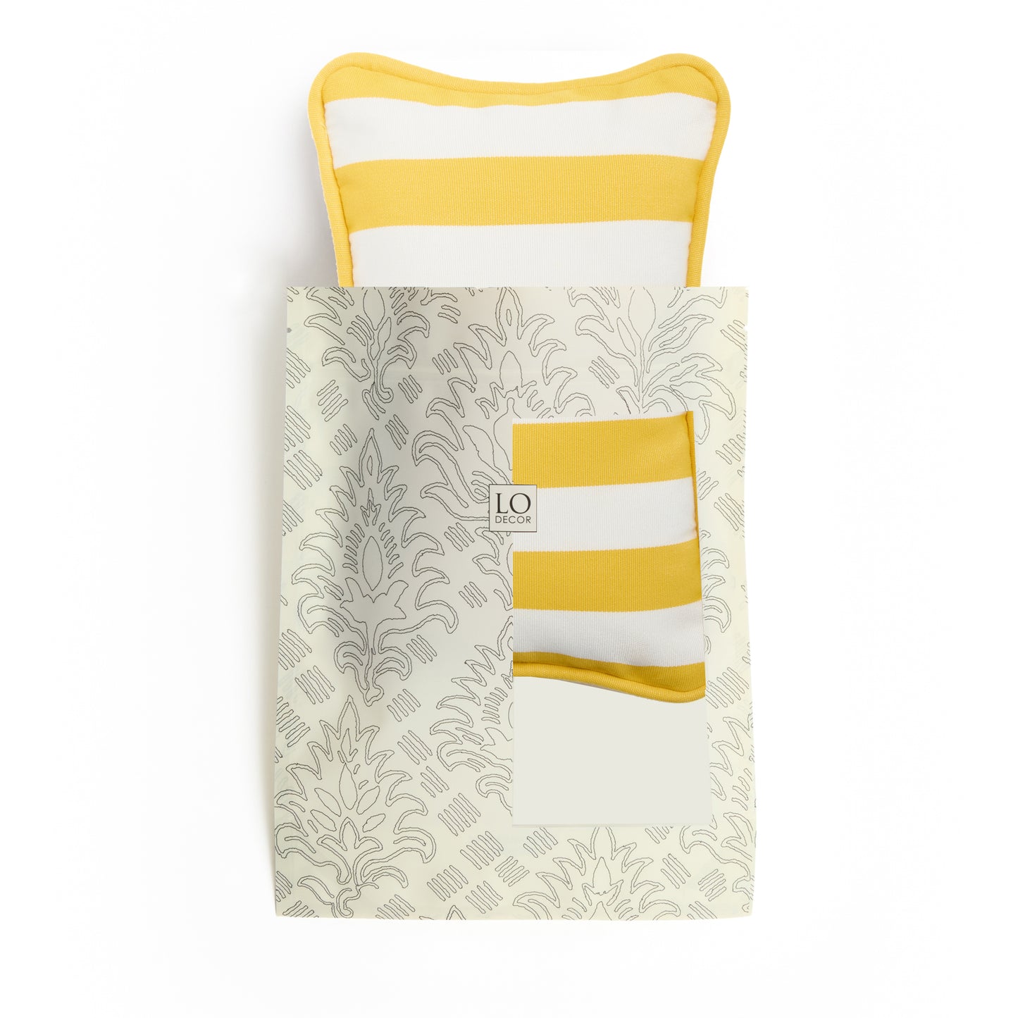 MICRO PILLOW | Outdoor Yellow Stripes