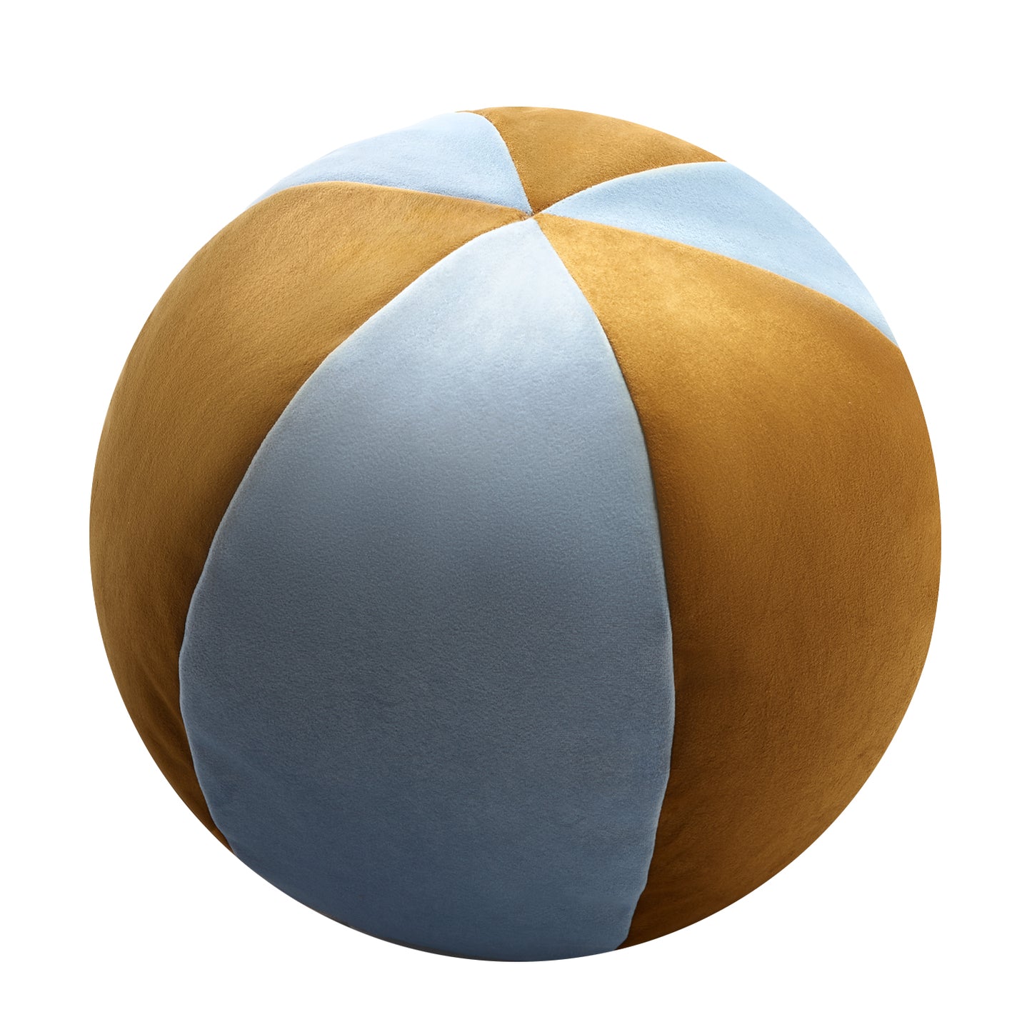 VELVET BALL | Mustard & Light blue